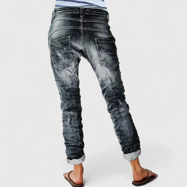 Erin | Women's Comfortable Denim-Style Pants
